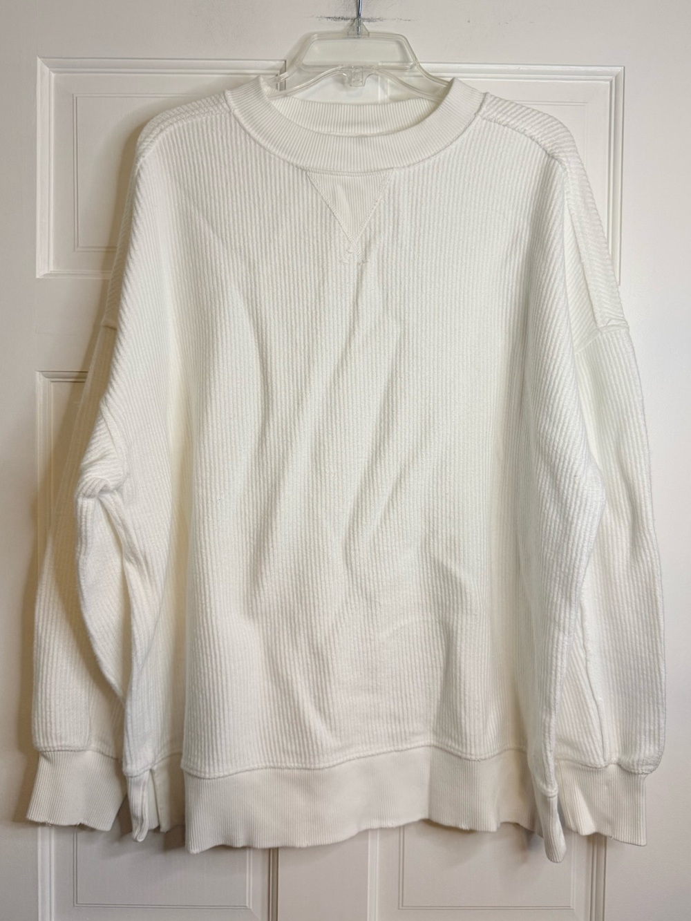 Aerie Big Chill Textured Crew Sweatshirt